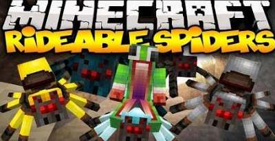 RideAble Spiders [1.7.2] мод на пауков